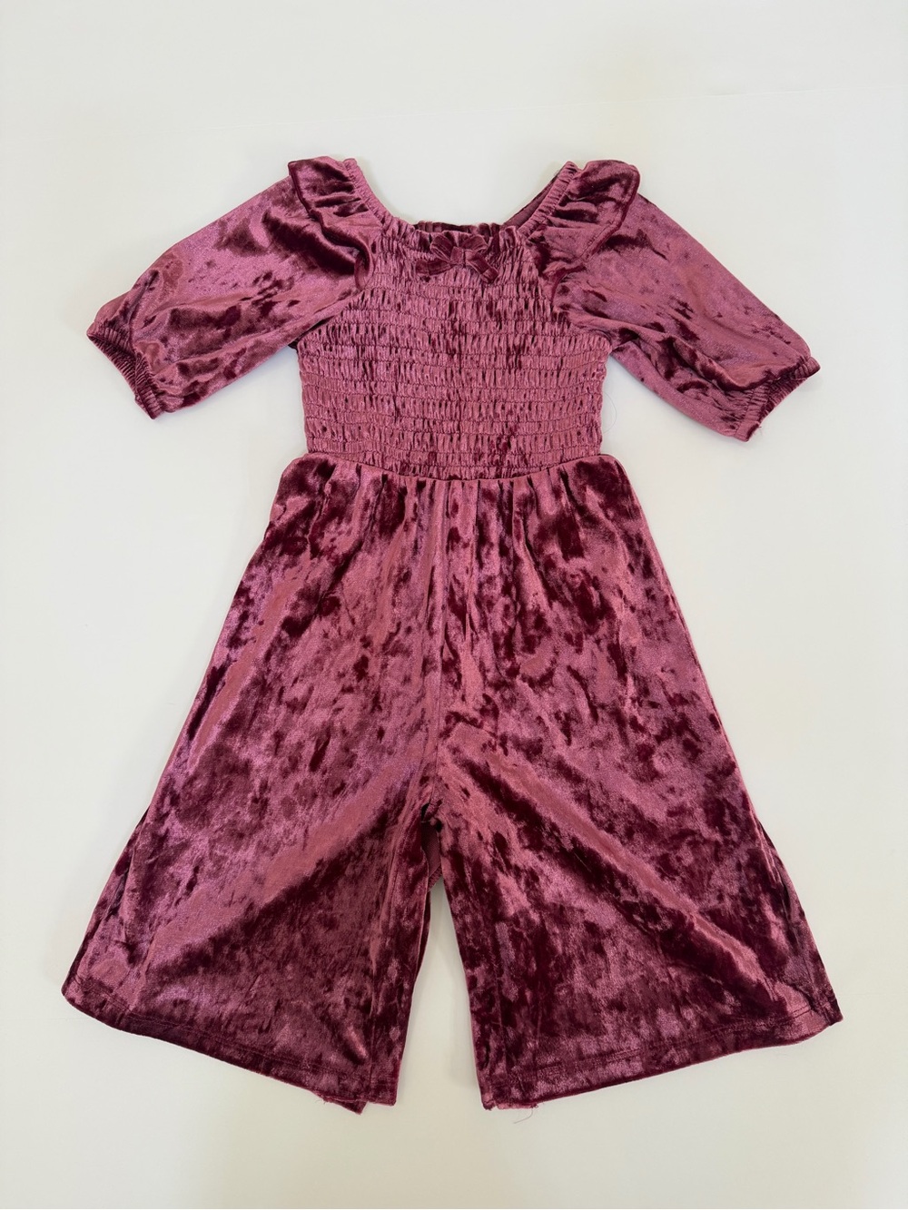 Old Navy Velvet Smocked Romper